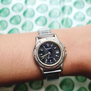 Classic Constant Calendar Roman Numerals Quartz Stretch Watch